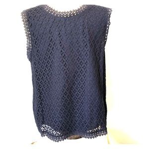 Navy lined Merona Top